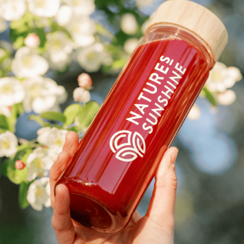 Glasflaske med logo 500 ml Glasflaske med logo 500 ml NSP-model 65118 | Billede nr. 2